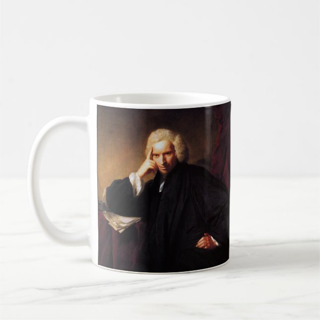 Taza De Café Laurence Sterne (pintura de Sir Joshua Reynolds) (Izquierda)