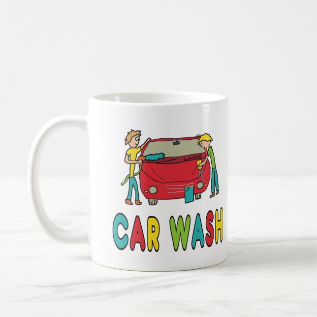 Taza De Café Lavado de coches (Izquierda)
