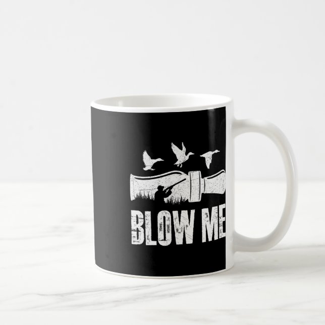 Taza De Café Lávame Pato Llamar a Waterfowter Hunter Funny Duck (Derecha)