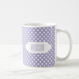 Taza De Café Lavanda cósmica/taza púrpura del personalizado de