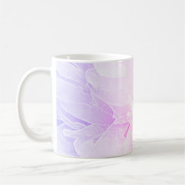 Taza De Café Lavanda del rosa en colores pastel de la flor del