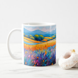 Taza De Café Lavande Serenité. Amplia Provenza panorámica