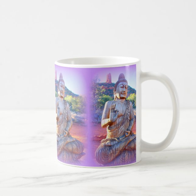 Taza De Café lavender aura buddhas (Derecha)