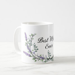 Taza De Café Lavender Eucalyptus mejor mamá jamás
