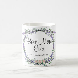 Taza De Café Lavender Eucalyptus Roses rosas blancas mami