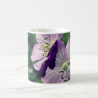 Taza De Café Lavender Flower Twins Personalized