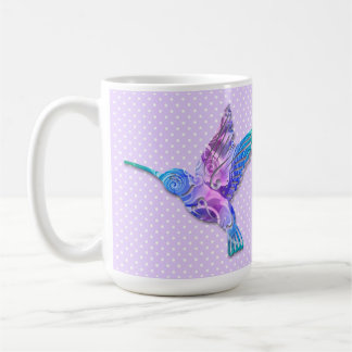 Taza De Café Lavender Hummingbird Mug