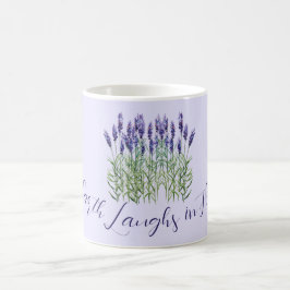 Taza De Café Lavender, la tierra ríe con flores