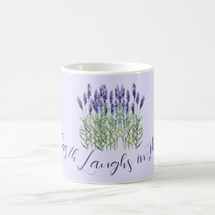 Taza De Café Lavender, la tierra ríe con flores