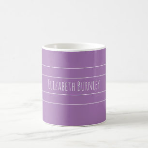 Taza De Café Lavender lilac personalizado con tu nombre