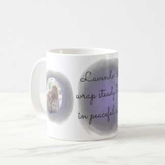 Taza De Café Lavender Watercolor Labrador Retriever Custom Name