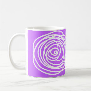 Taza De Café Lavender y Swirl Mug