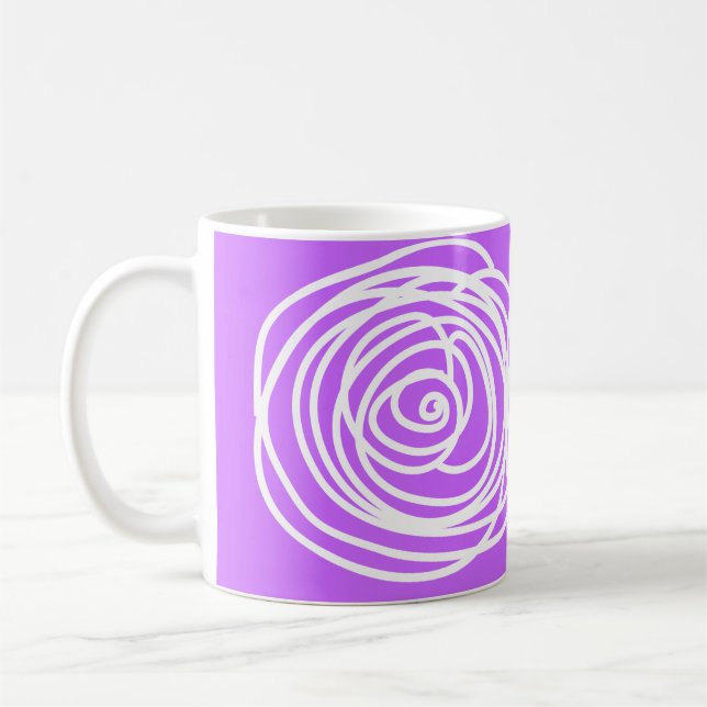 Taza De Café Lavender y Swirl Mug (Izquierda)