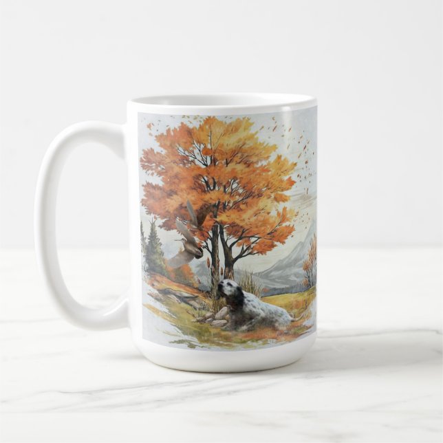 Taza De Café "Laverack" El setter inglés de caza (Izquierda)