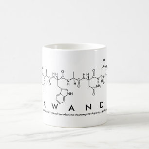 Taza De Café Lawanda peptide name mug