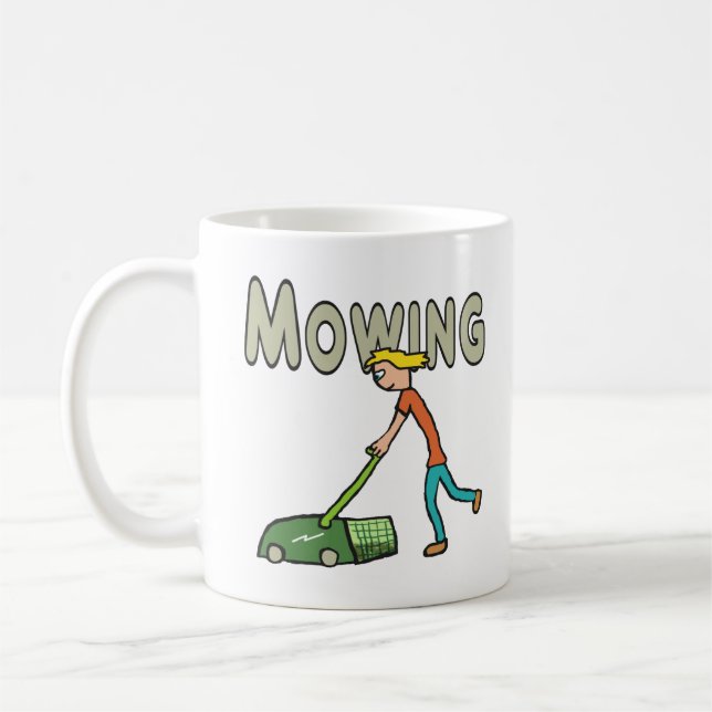 Taza De Café Lawn Mowing (Izquierda)