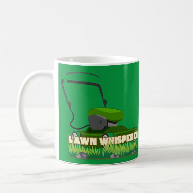 Taza De Café LAWN WHISPERER divertido regalo de jardinería (Izquierda)