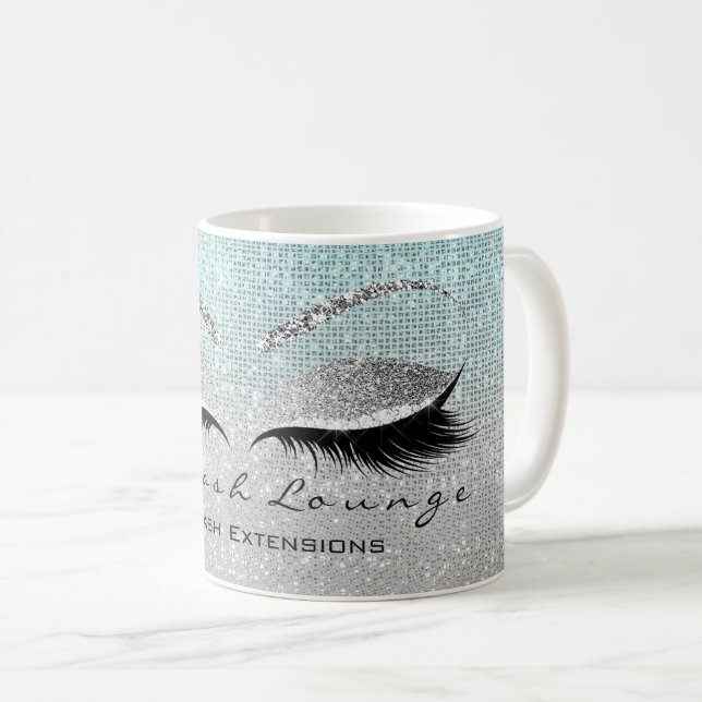 Taza De Café Lazas Beauty Studio Makeup Artista Blue Aqua (Anverso derecho)