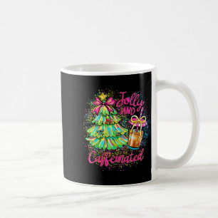 Taza De Café Lazo Coqueto de árbol de Navidad Alegre y Cafeinad