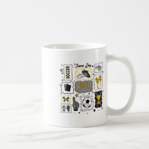 Taza De Café Lazo Coqueto de Fútbol Día del Juego Lazo Equipo d