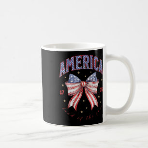 Taza De Café Lazo Coquette 4 De Julio Femenino América Patrióti