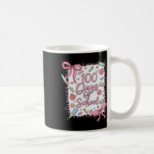 Taza De Café Lazo Coquette de 100 Días de Escuela para Niñas 10