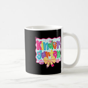 Taza De Café Lazo Coquette de Kindergarten Preppy para Volver a