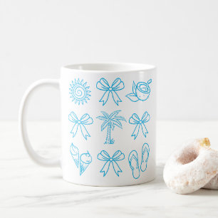 Taza De Café Lazo Coquette de Moda de Verano