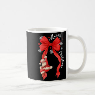 Taza De Café Lazo Coquette Navidad,santa Regalo Divertido Lindo