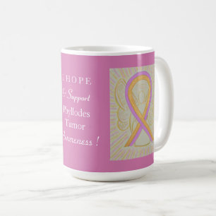 Taza De Café Lazo de conocimiento del tumor Lazo de Personaliza