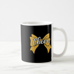 Taza De Café Lazo de porrista Coquette Amarillo Porrista Deport
