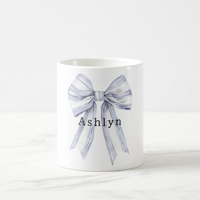 Taza De Café Lazo Morado Blanco Chic (Centro)