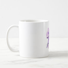 Taza De Café Lazo Morado Bonito Nombre Personalizado