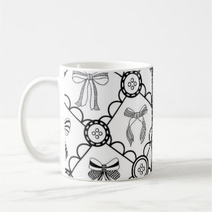 Taza De Café Lazo Negro Coquette