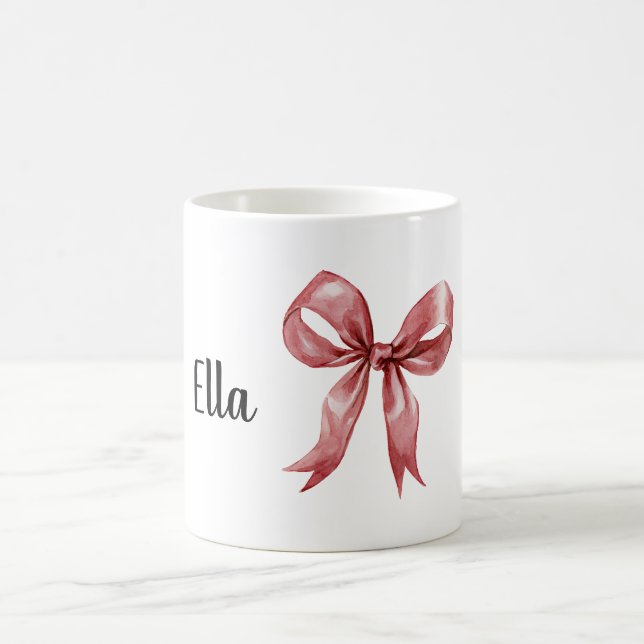 Taza De Café Lazo Rojo Personalizado (Centro)