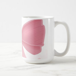 Taza De Café Lazo Rosa Coquette y Cerezas Estética en Colage –