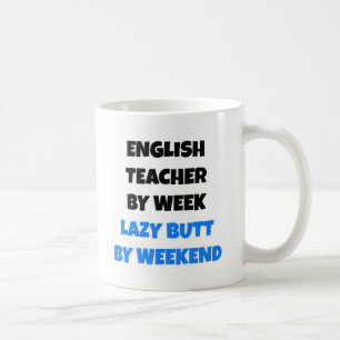 Taza De Café Lazy Butt profesora de inglés
