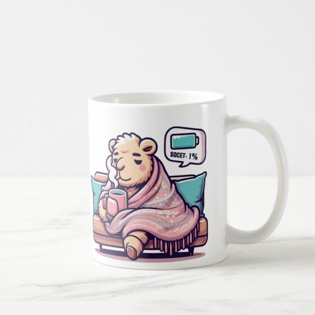 Taza De Café Lazy Camel Mug | Cosmos videos de café para almas  (Derecha)