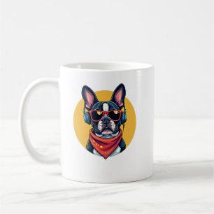 Taza De Café Lazy Frenchie Nope Cute Bulldog Tee