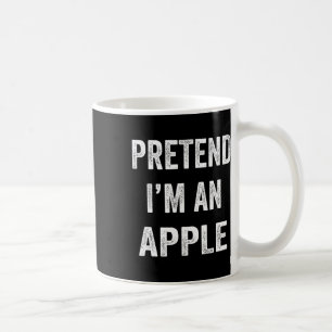 Taza De Café Lazy Halloween Finge soy Apple Funny Halloween C