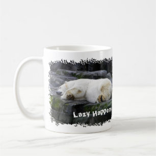 Taza De Café Lazy Happens Polar Bear