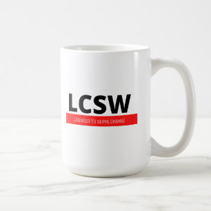 Taza De Café LCSW (rojo)