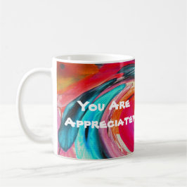 Taza De Café Le Agradecemos El Brillante Tie Dye Gracias