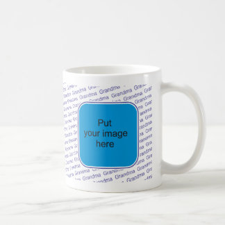 Taza De Café Le amamos abuela - personalice con la foto