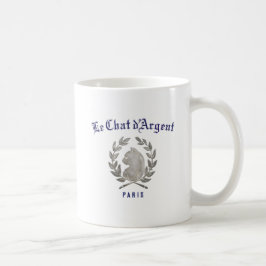 Taza De Café Le Chat d'Argent Paris Bistró Francés Vintage