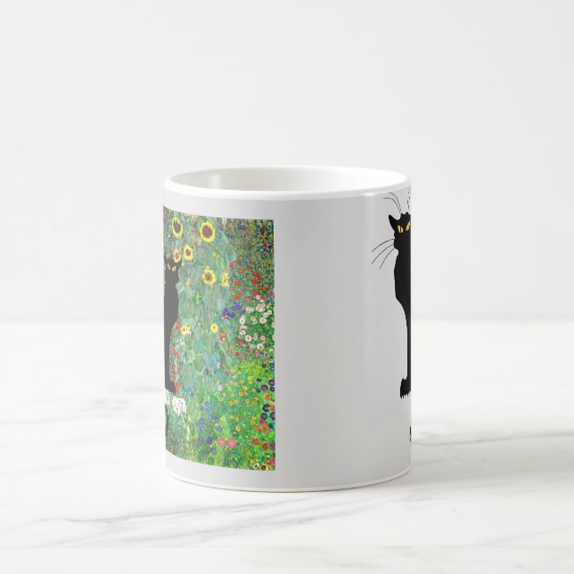 Taza De Café Le Chat Noir en el Jardín de Klimt (Centro)