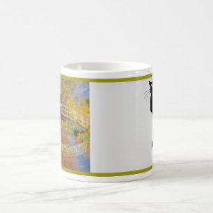 Taza De Café Le Chat Noir en el puente japonés de Monet