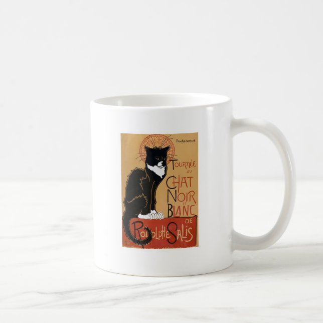 Taza De Café Le Chat Noir et Blanc 2 lados (Derecha)