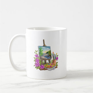 Taza De Café Le chevalet du peintre
