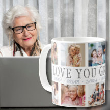 LE ENCANTA GRANDMA Nombre personalizado 10 Collage